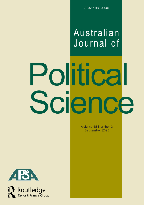 Cover image of Australian Journal of Political Science