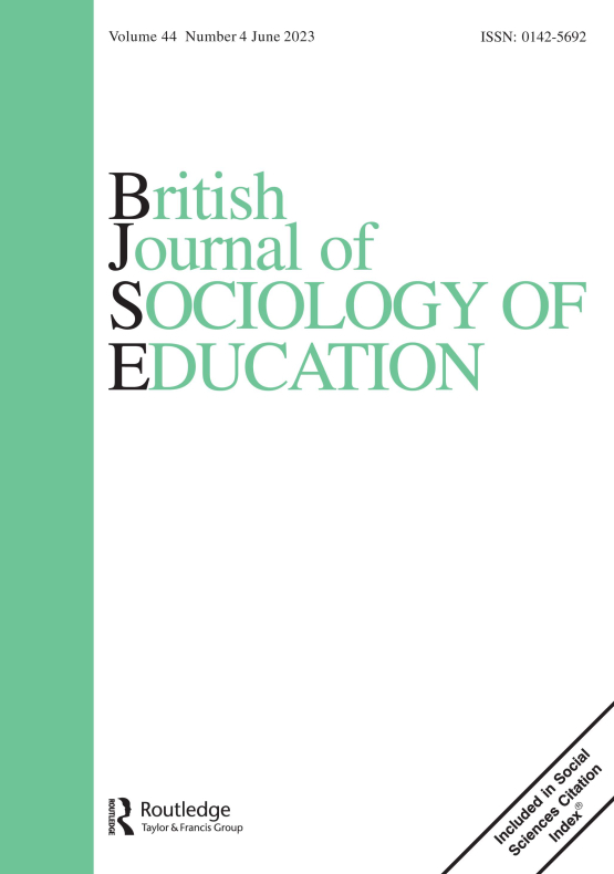Cover image - British Journal of Sociology of Education
