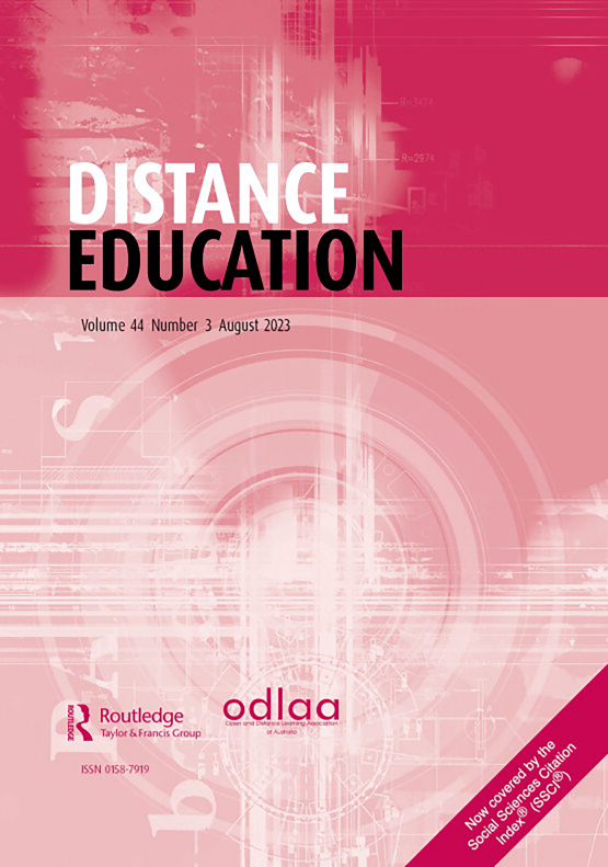 Cover image - Distance Education