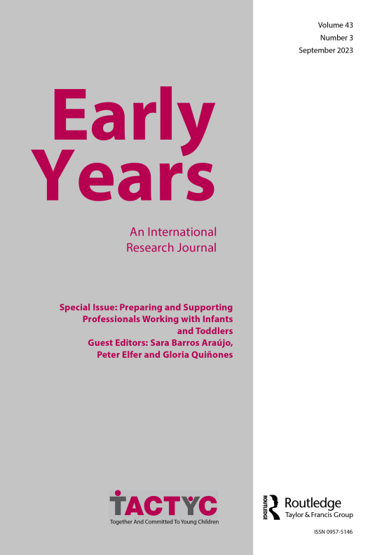 Cover image - Early Years: an international research journal