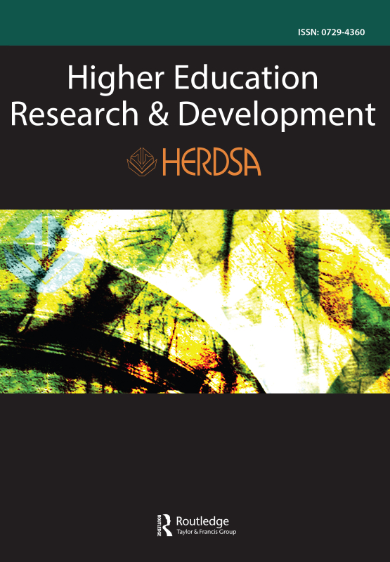 Cover image - Higher Education Research & Development