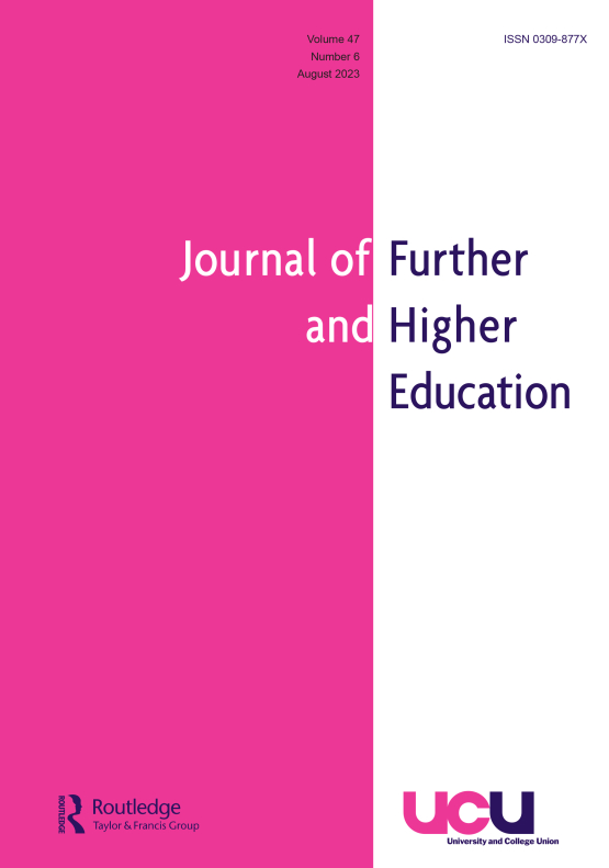 Cover image - Journal of Further and Higher Education