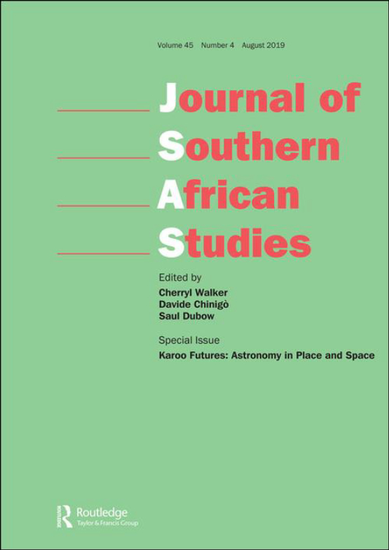 Cover image - Journal of Southern African Studies