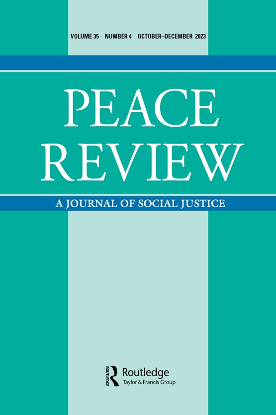 Cover image - Peace Review