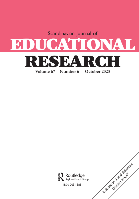 Cover image - Scandinavian Journal of Educational Research