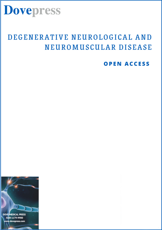 Journal cover: Degenerative Neurological and Neuromuscular Disease