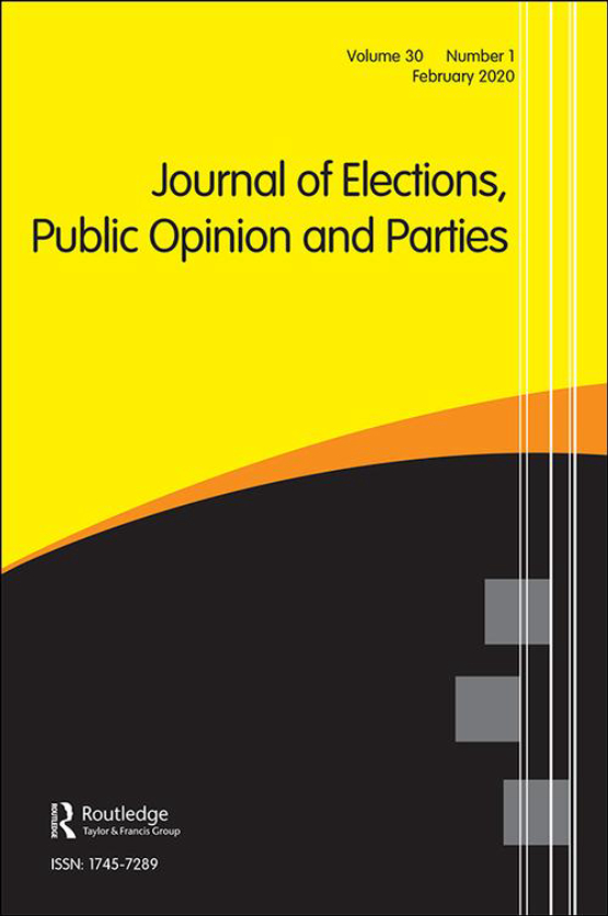 Cover image of Journal of Elections, Public Opinion and Parties