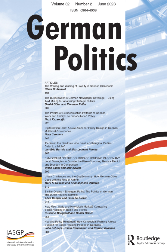 Cover image of German Politics