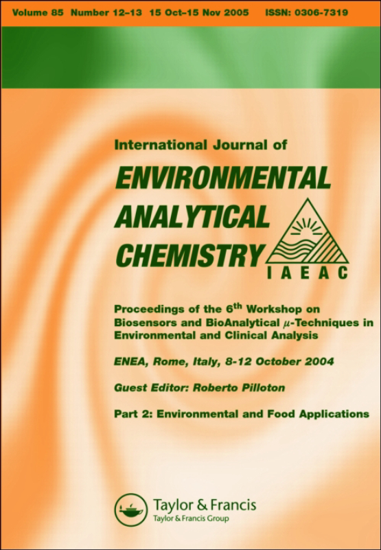 Cover image of International Journal of Environmental Analytical Chemistry