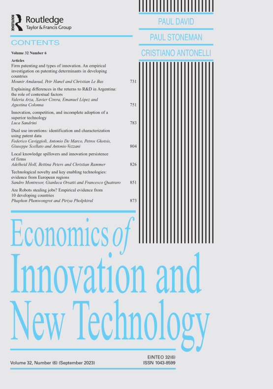 Cover image of Economics of Innovation and New Technology