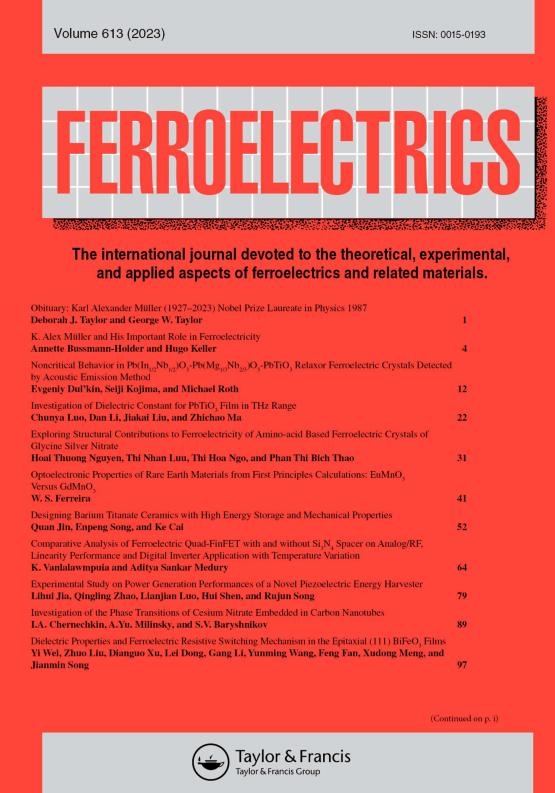 Cover image - Ferroelectrics