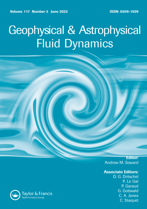 Cover image of Geophysical and Astrophysical Fluid Dynamics