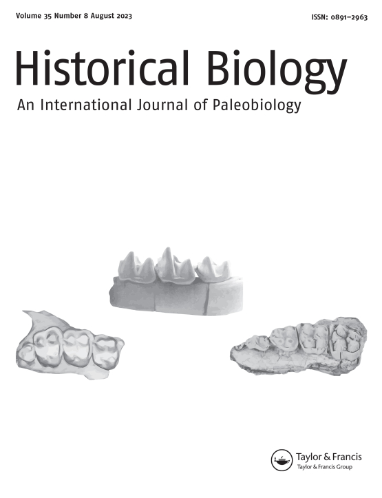 Journal cover: Historical Biology