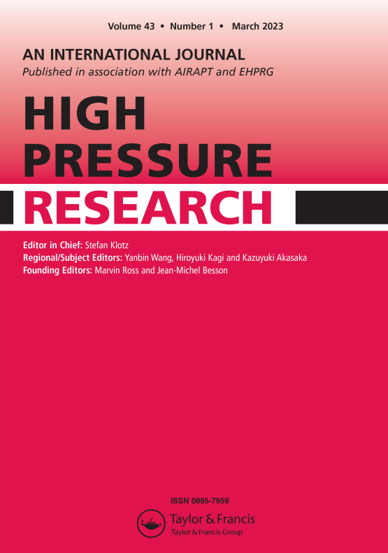 Cover image of High Pressure Research