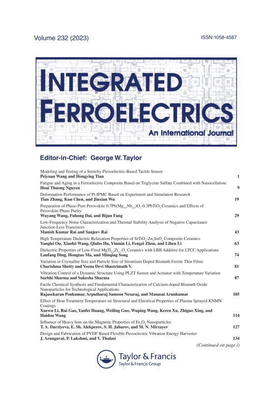 Cover image - Integrated Ferroelectrics