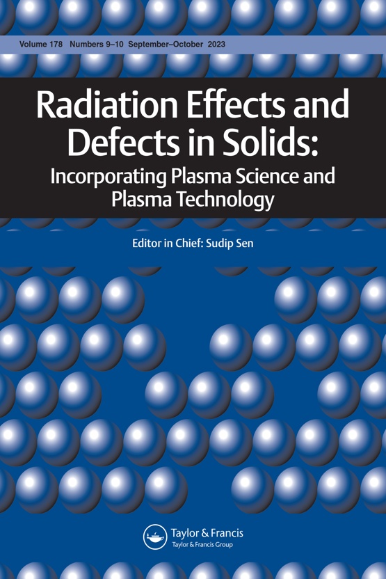 Cover image of Radiation Effects and Defects in Solids