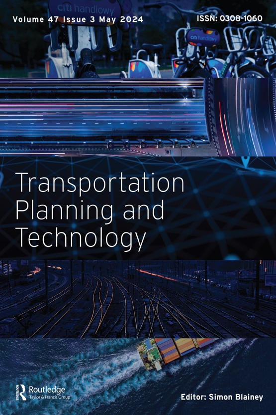 Cover image - Transportation Planning and Technology