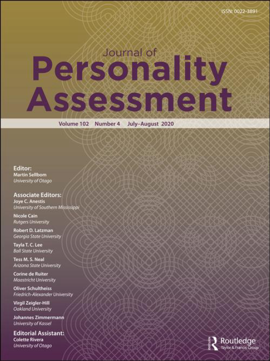 Cover image of Journal of Personality Assessment