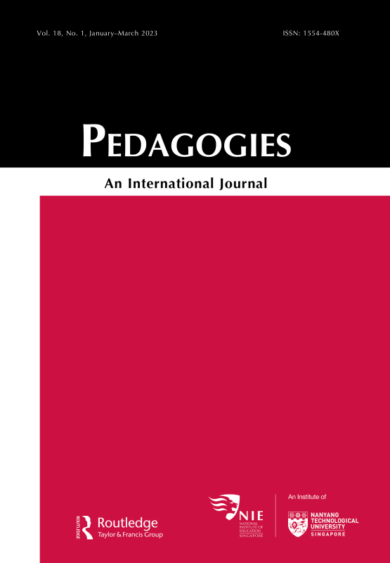 Cover image - Pedagogies: An International Journal
