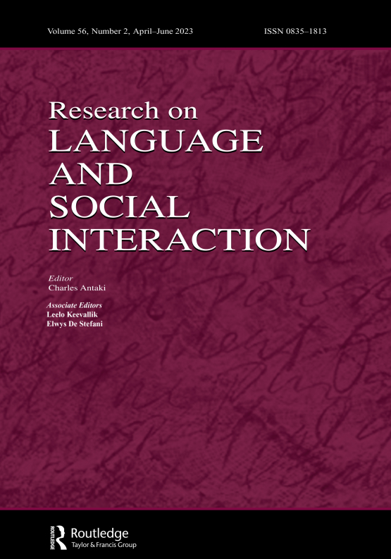 Cover image of Research on Language & Social Interaction