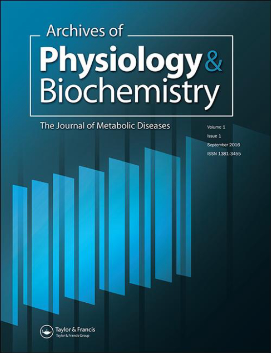 Cover image - Archives of Physiology and Biochemistry