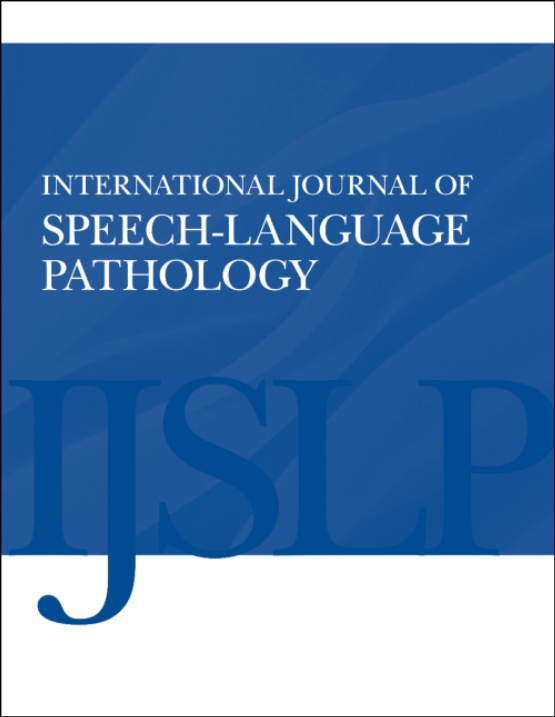 Cover image of International Journal of Speech-Language Pathology