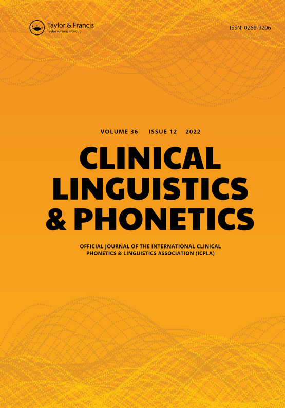 Cover image of Clinical Linguistics & Phonetics