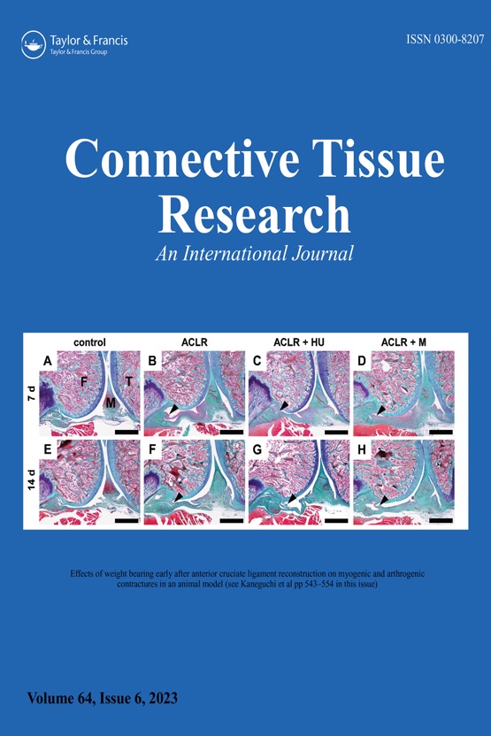 Cover image - Connective Tissue Research