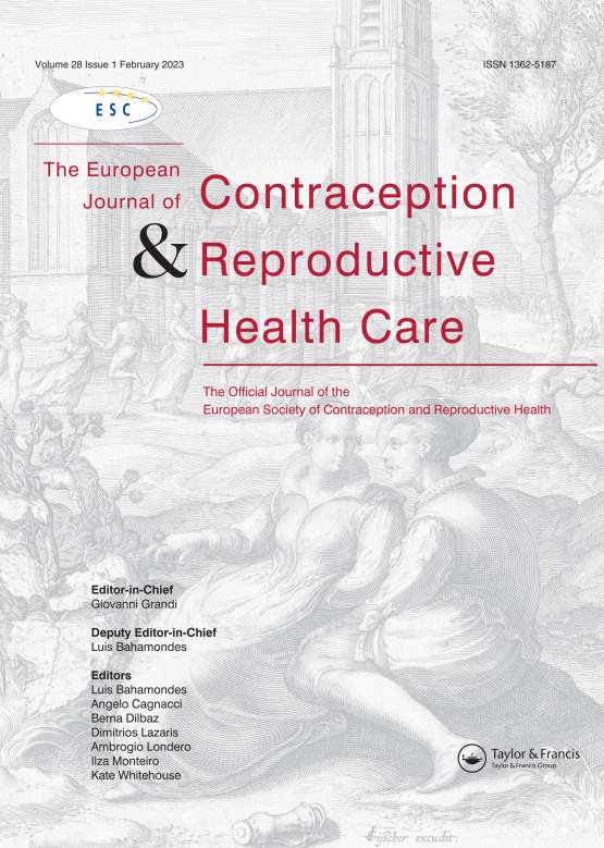 Cover image of The European Journal of Contraception & Reproductive Health Care