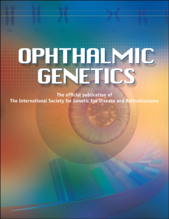 Cover image - Ophthalmic Genetics