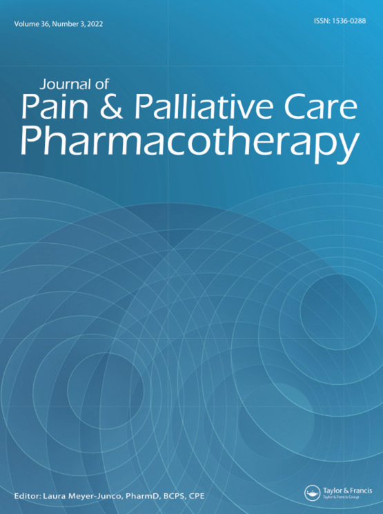 Cover image - Journal of Pain & Palliative Care Pharmacotherapy