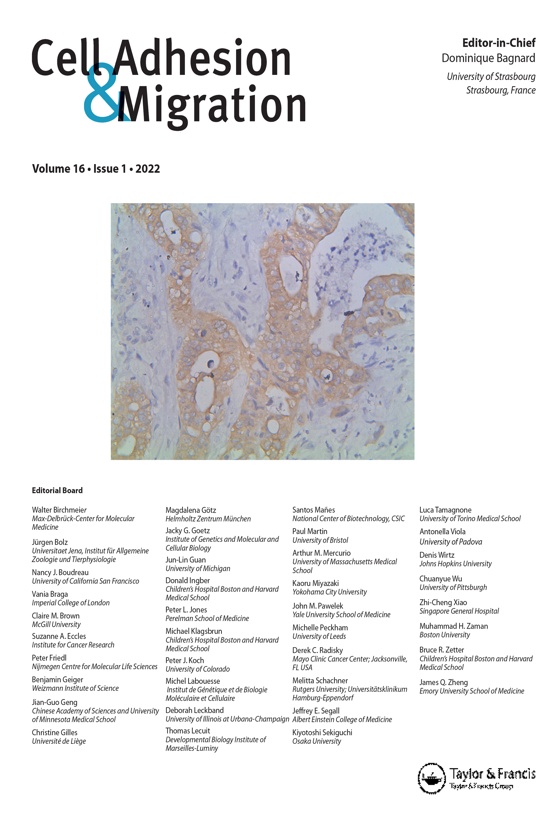 Cover image - Cell Adhesion & Migration
