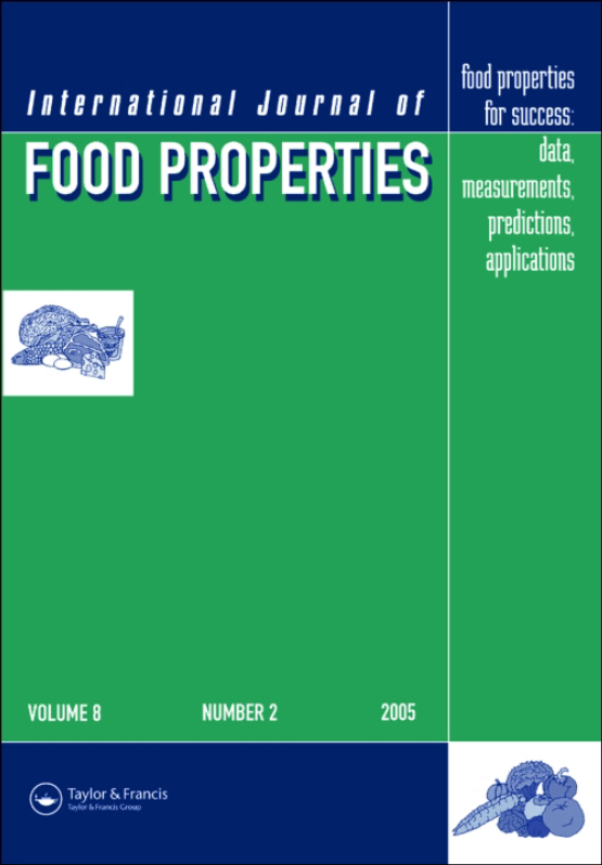 Cover image of International Journal of Food Properties