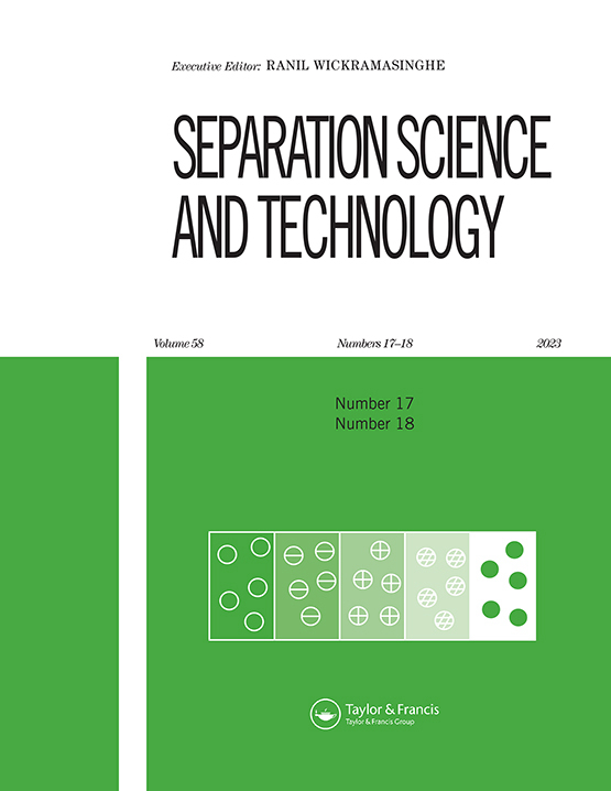Cover image - Separation Science and Technology