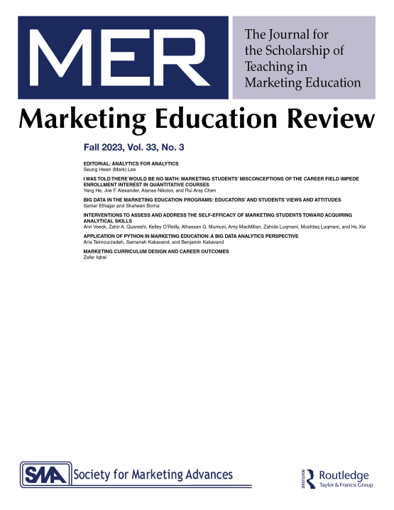 Cover image - Marketing Education Review