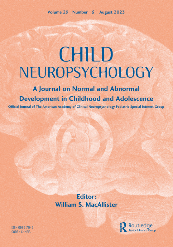 Cover image of Child Neuropsychology
