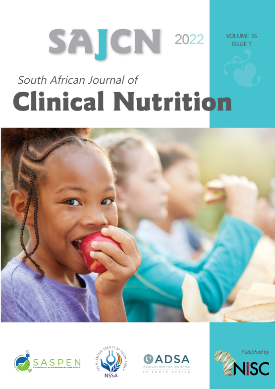 Cover image of South African Journal of Clinical Nutrition