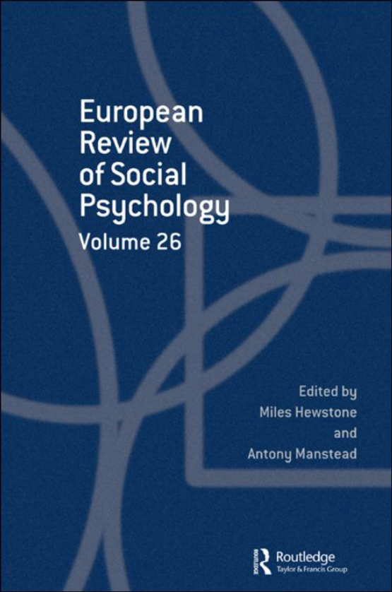 Cover image of European Review of Social Psychology