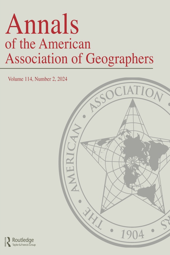 Cover image of Annals of the American Association of Geographers