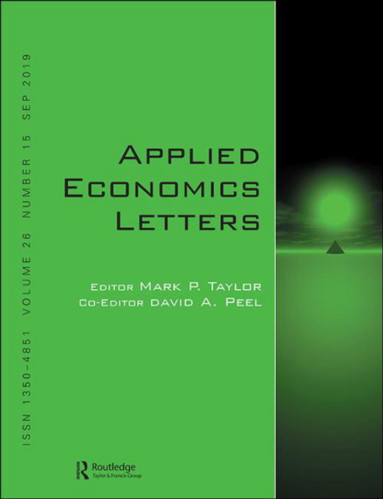 Cover image of Applied Economics Letters