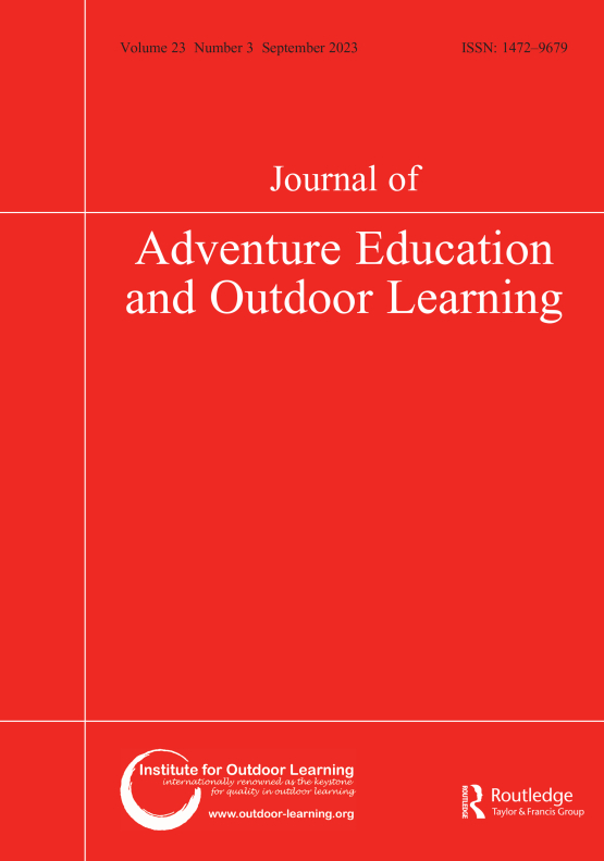 Cover image - Journal of Adventure Education and Outdoor Learning