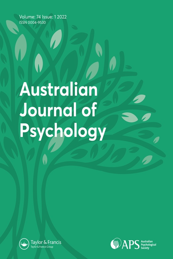 Cover image of Australian Journal of Psychology