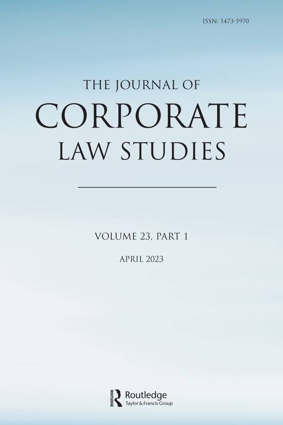 Cover image of Journal of Corporate Law Studies