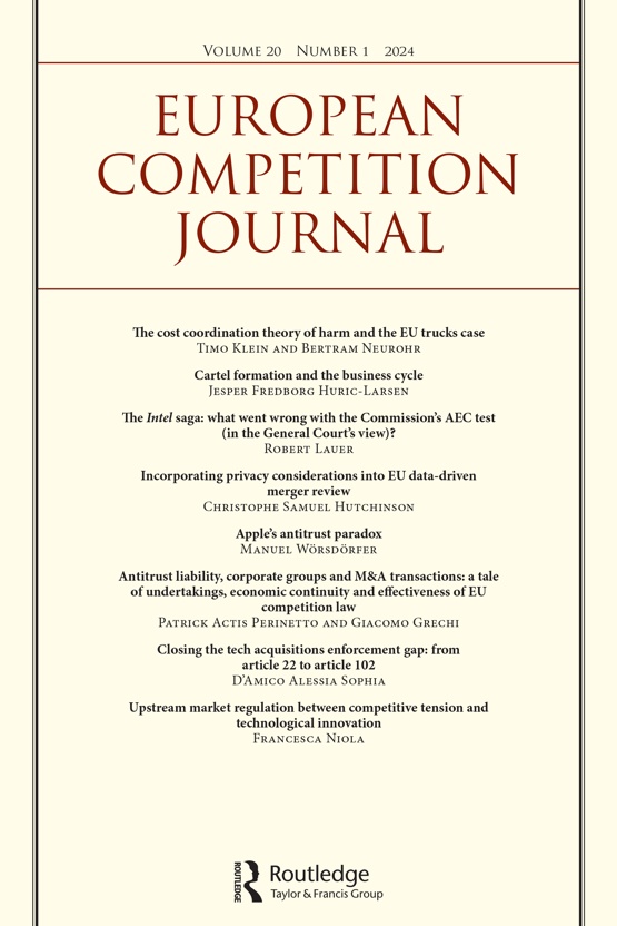 Cover image of European Competition Journal
