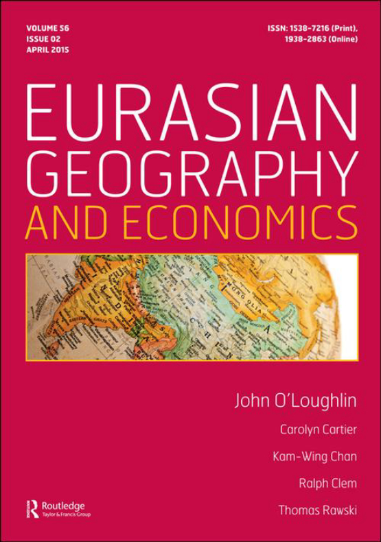 Cover image of Eurasian Geography and Economics