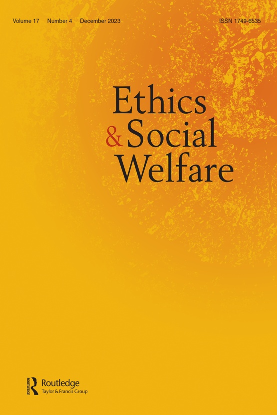 Cover image - Ethics and Social Welfare