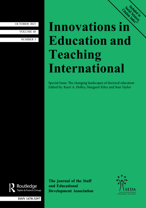 Cover image - Innovations in Education and Teaching International