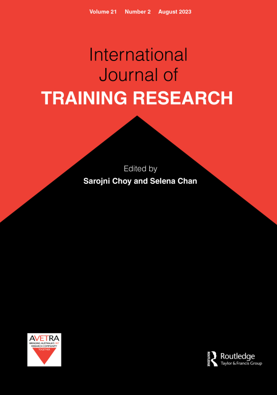 Cover image - International Journal of Training Research
