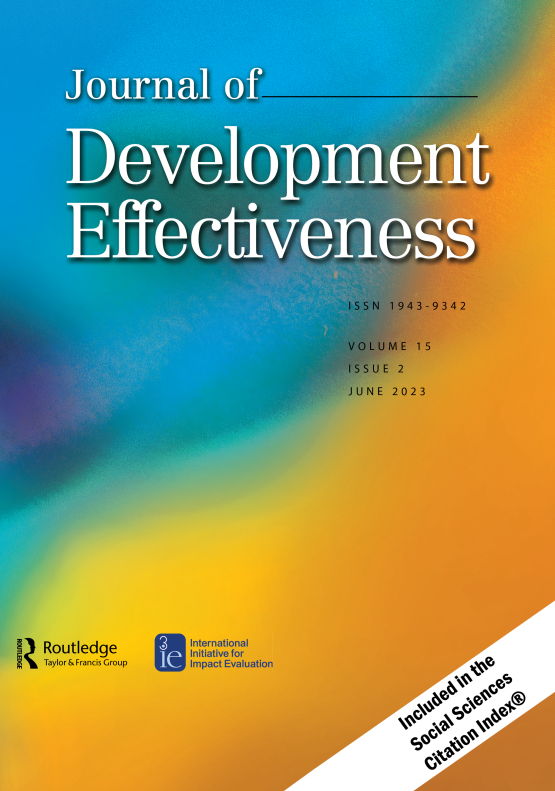 Cover image - Journal of Development Effectiveness