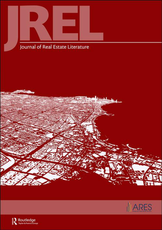 Cover image - Journal of Real Estate Literature
